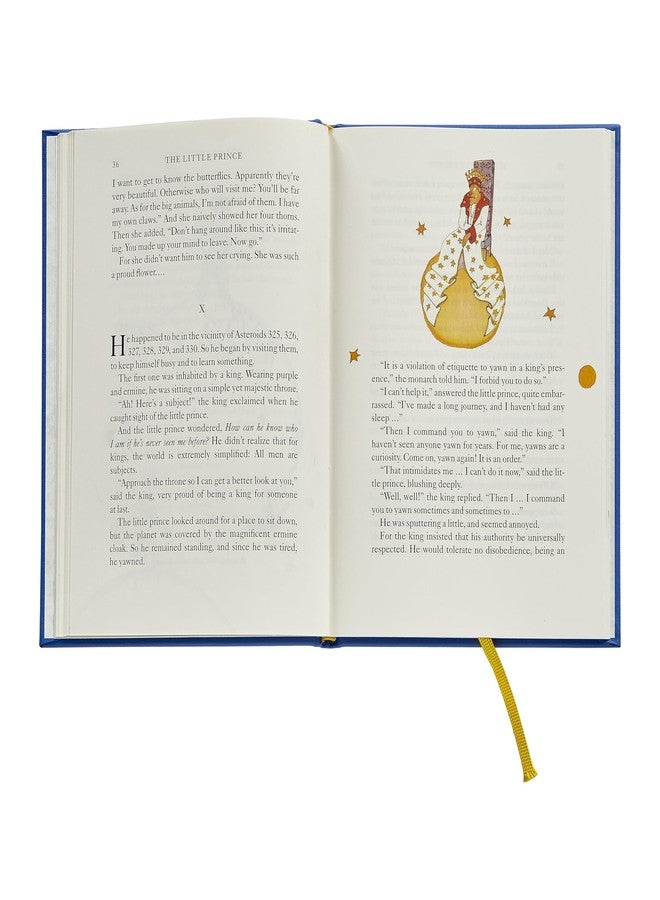 Graphic Image The Little Prince, Blue Bonded Leather | Handbound in The USA (6" W x 8" H - 96 Pages) – A Beloved Classic Restored - Image 4